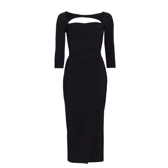 Chiara Boni La Petite Robe Tehuel Cut-Out Midi Dress - Picture 1 of 12